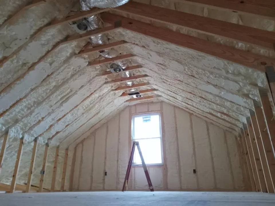 Spray foam roofing application for Crawl Space Insulation project in Pine Hill